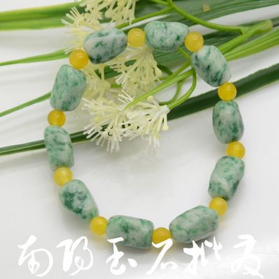 特价处理天然青海翠玉石随型手链 青海翠玉手串批发88006125